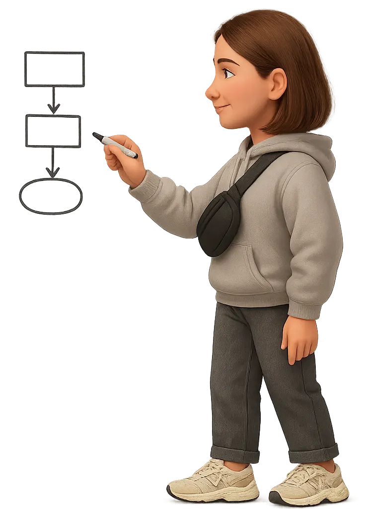 Gabrielė waving – Frontend developer